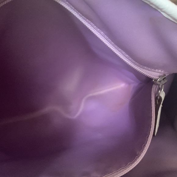 Coach Silver and White Bag Purse - Picture 10 of 12